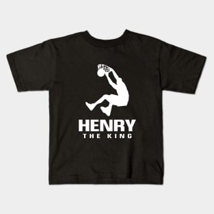 Henry Custom Player Basketball Your Name The King Kids T-Shirt